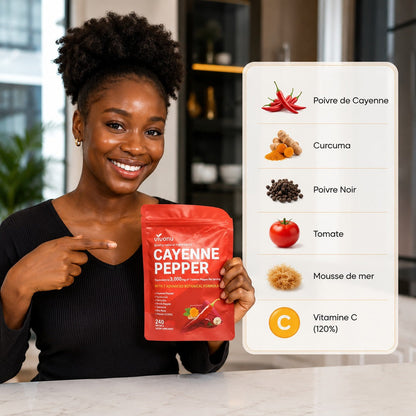 Cayenne & Curcuma en Capsules – Énergie et Vitalité
